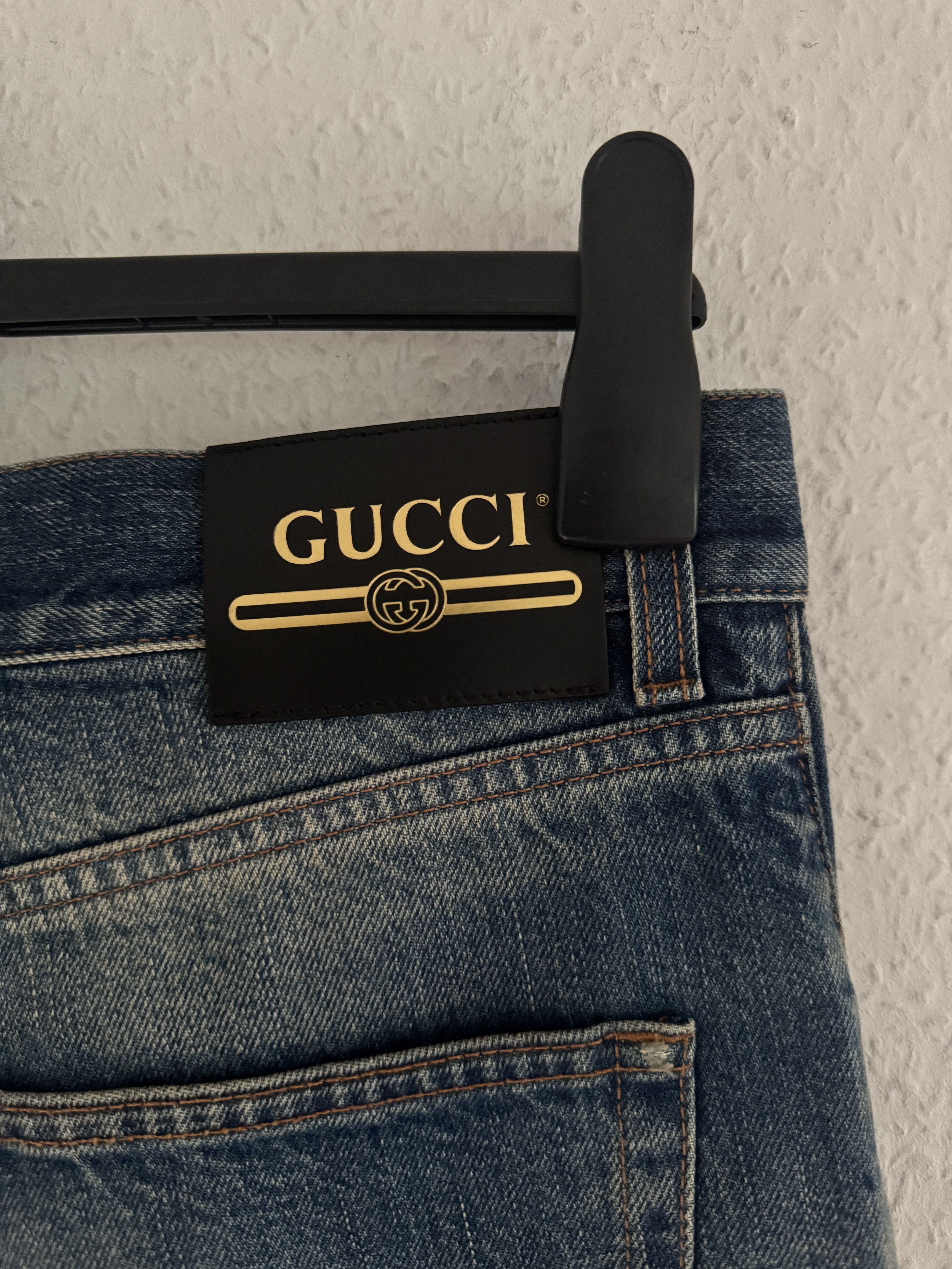 Gucci Harry Styles HA HA HA Destroyed Denim Jeans Size US 34 / EU 50 - 10 Thumbnail