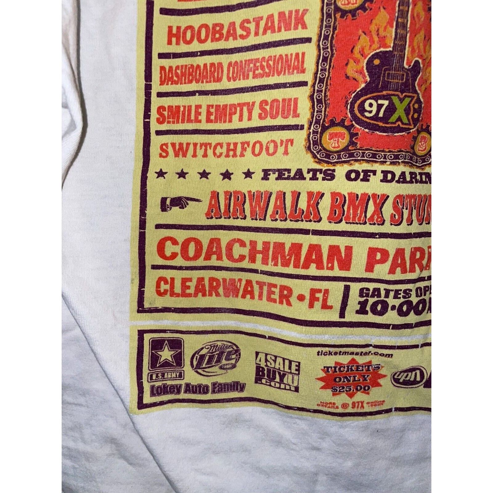 Jerzees Vintage Concert Shirt AFI Less Than Jake Switchfoot Tee M Size US M / EU 48-50 / 2 - 9 Thumbnail