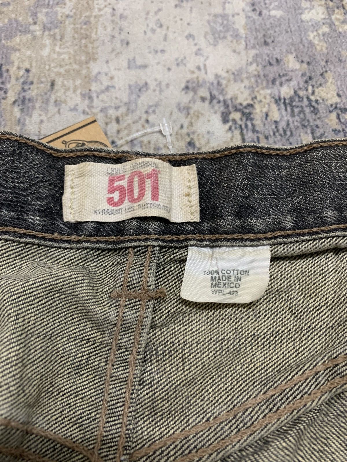 Levi's Vintage Levis 501 Mud Washed Repaired Denim W31 Size US 31 - 13 Thumbnail