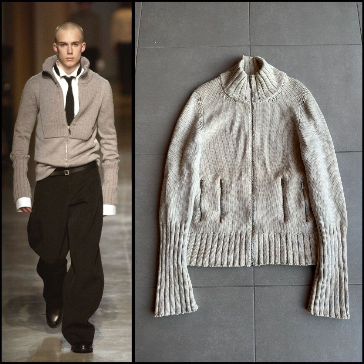 Dior Homme 06aw ニット セーター Hedi Slimane Vintage Dior Homme Fall / Winter 2003 Ready-to-wear Runway