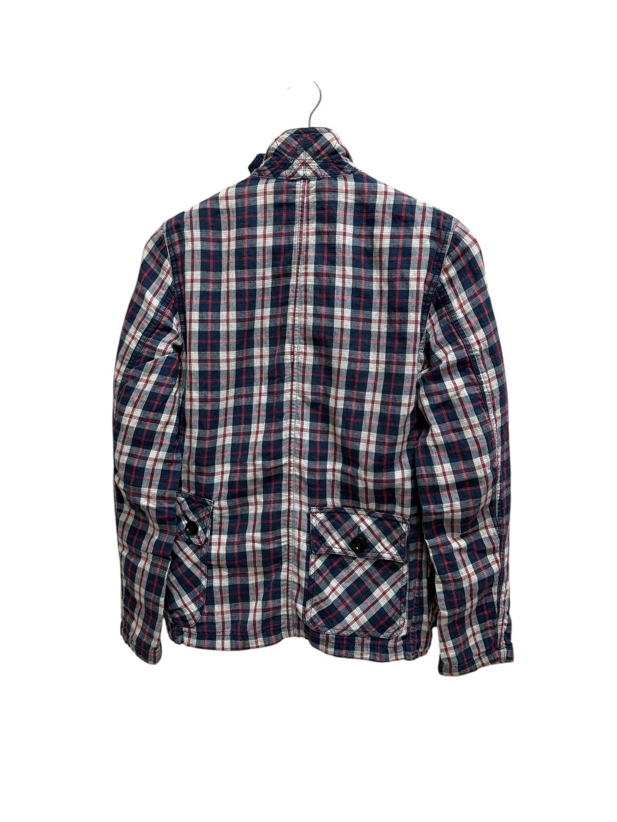 Japanese Brand Tomorrowland Riversible Plaid Denim Button Up Jacket Size US XS / EU 42 / 0 - 2 Thumbnail