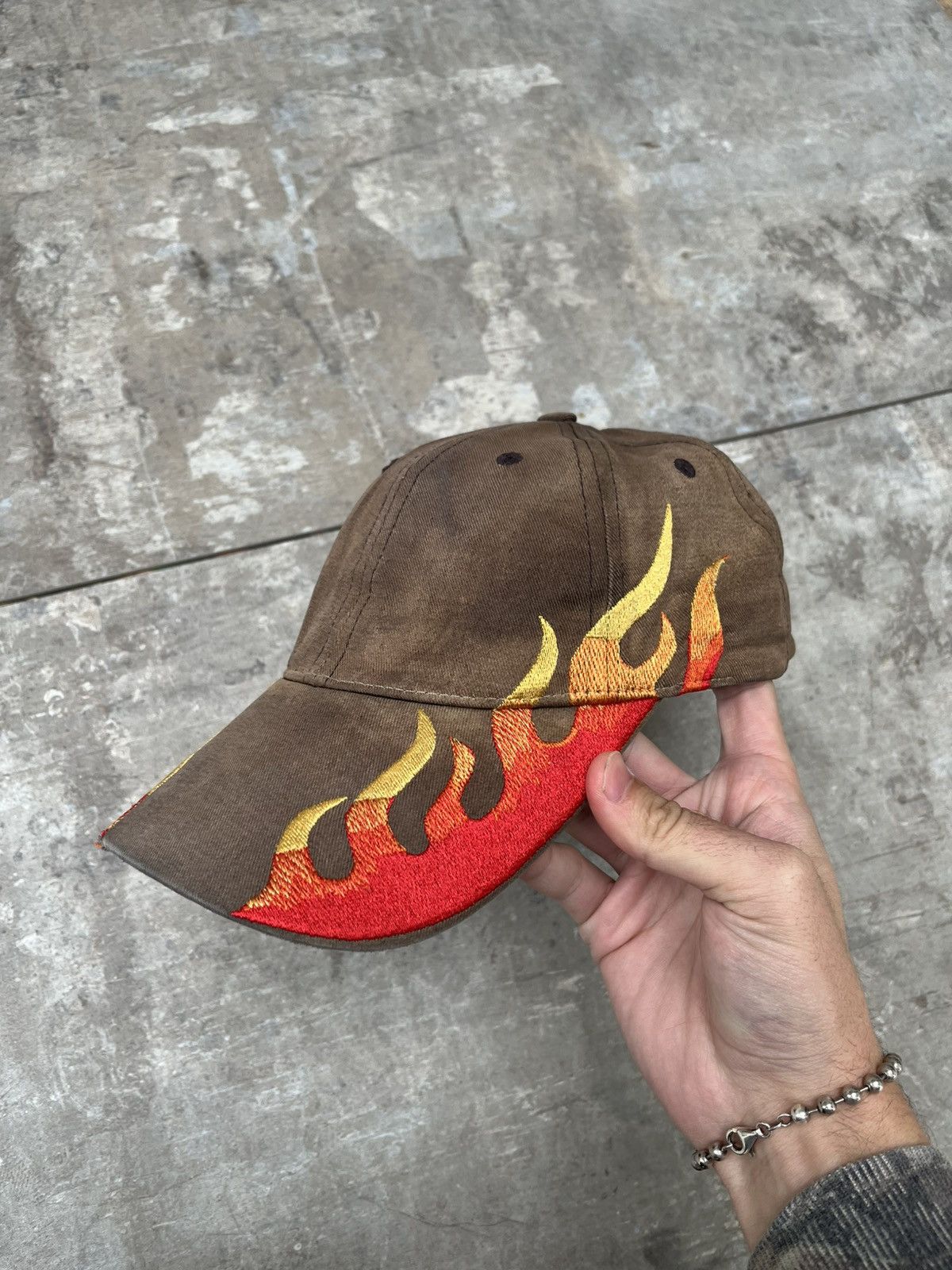 Vintage 90s Faded Flame Hat