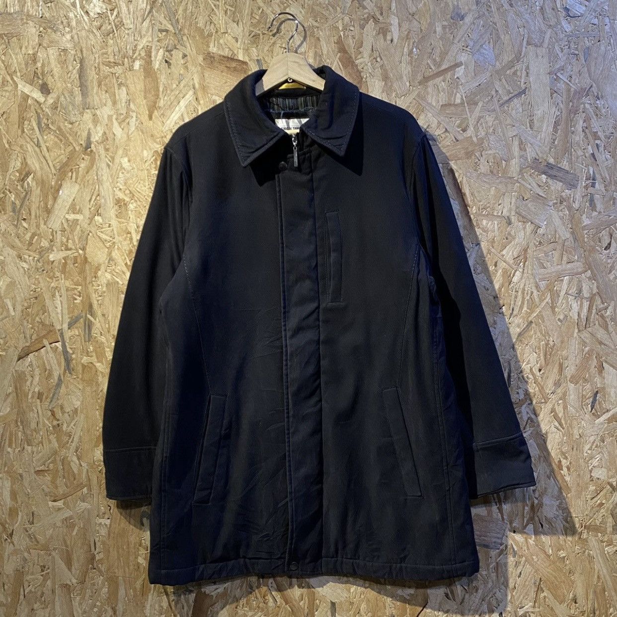 KANSAI YAMAMOTO HOMME LONG JACKET BLACK