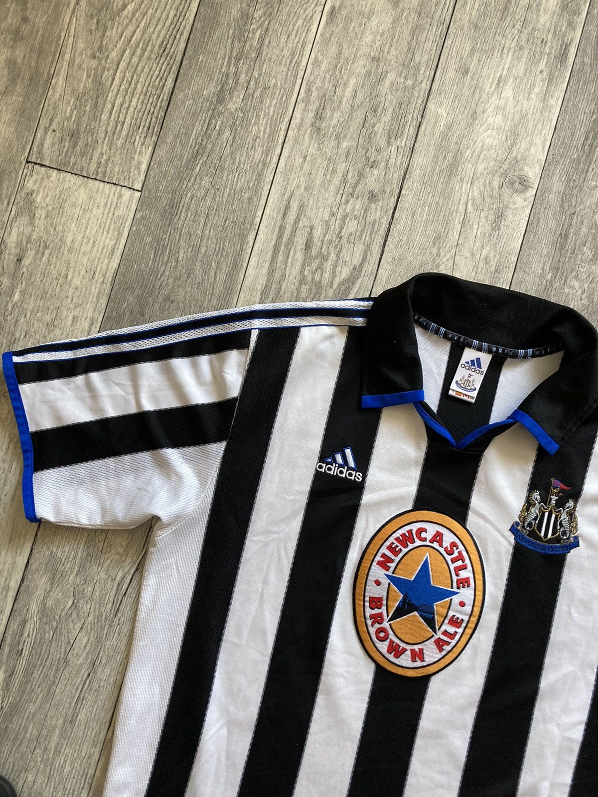 Adidas × Vintage Vintage 90’s adidas Newcastle United soccer football jersey Size US XL / EU 56 / 4 - 6 Thumbnail
