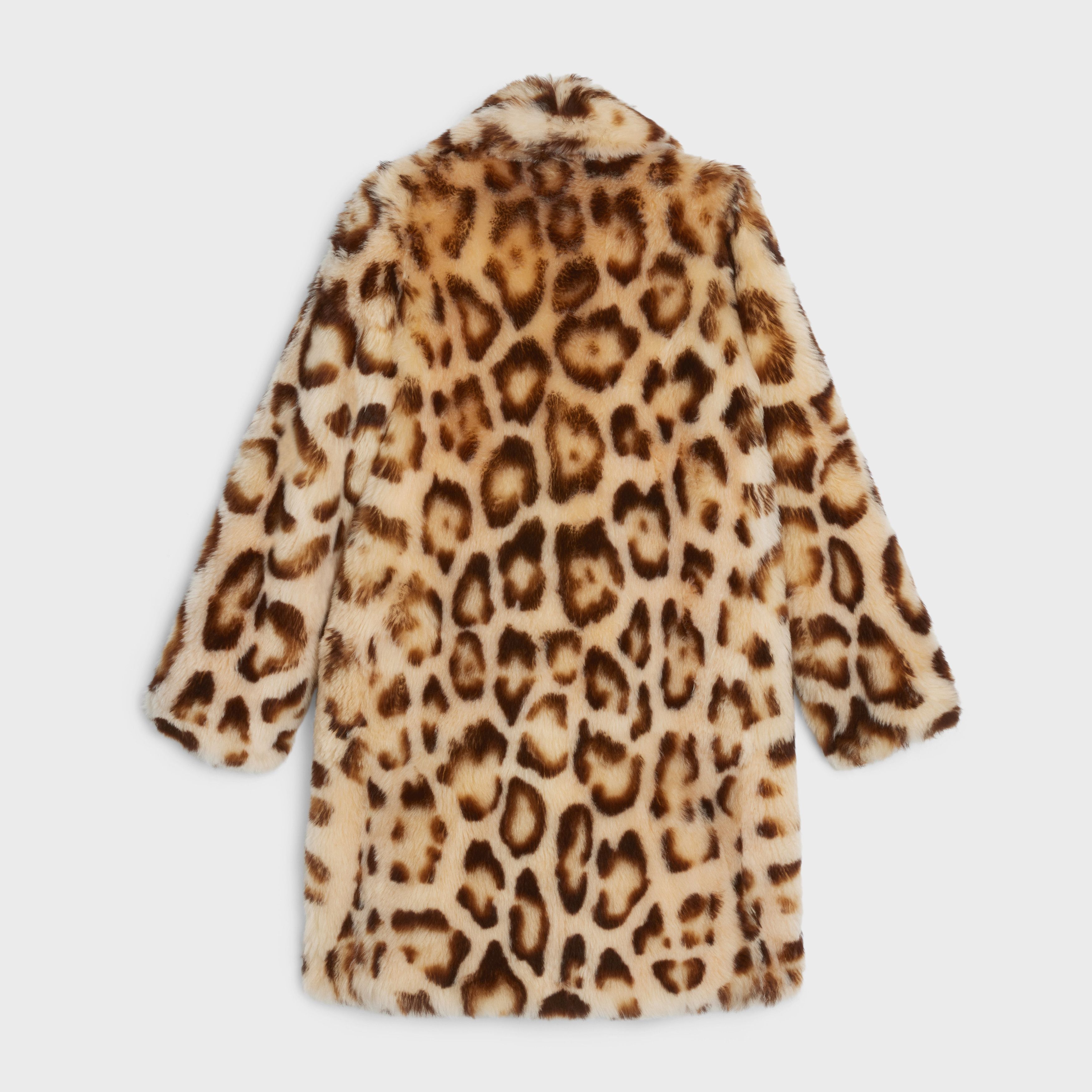 Celine o1bcso1str0925 2D524150W Leopard-print Cashmere Peacoat Size US M / EU 48-50 / 2 - 2 Thumbnail