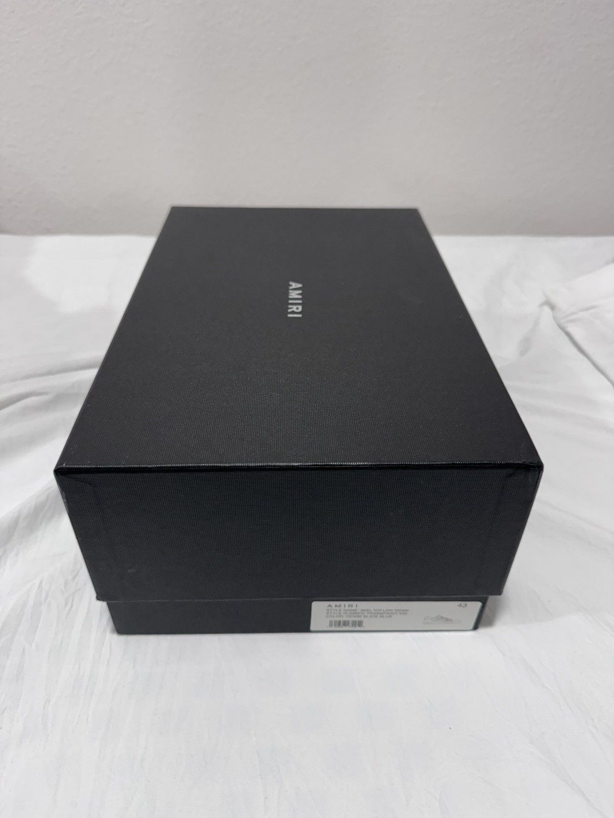 Amiri AMIRI White & Denim-Style Low-Top Sneakers Size US 10 / EU 43 - 7 Thumbnail