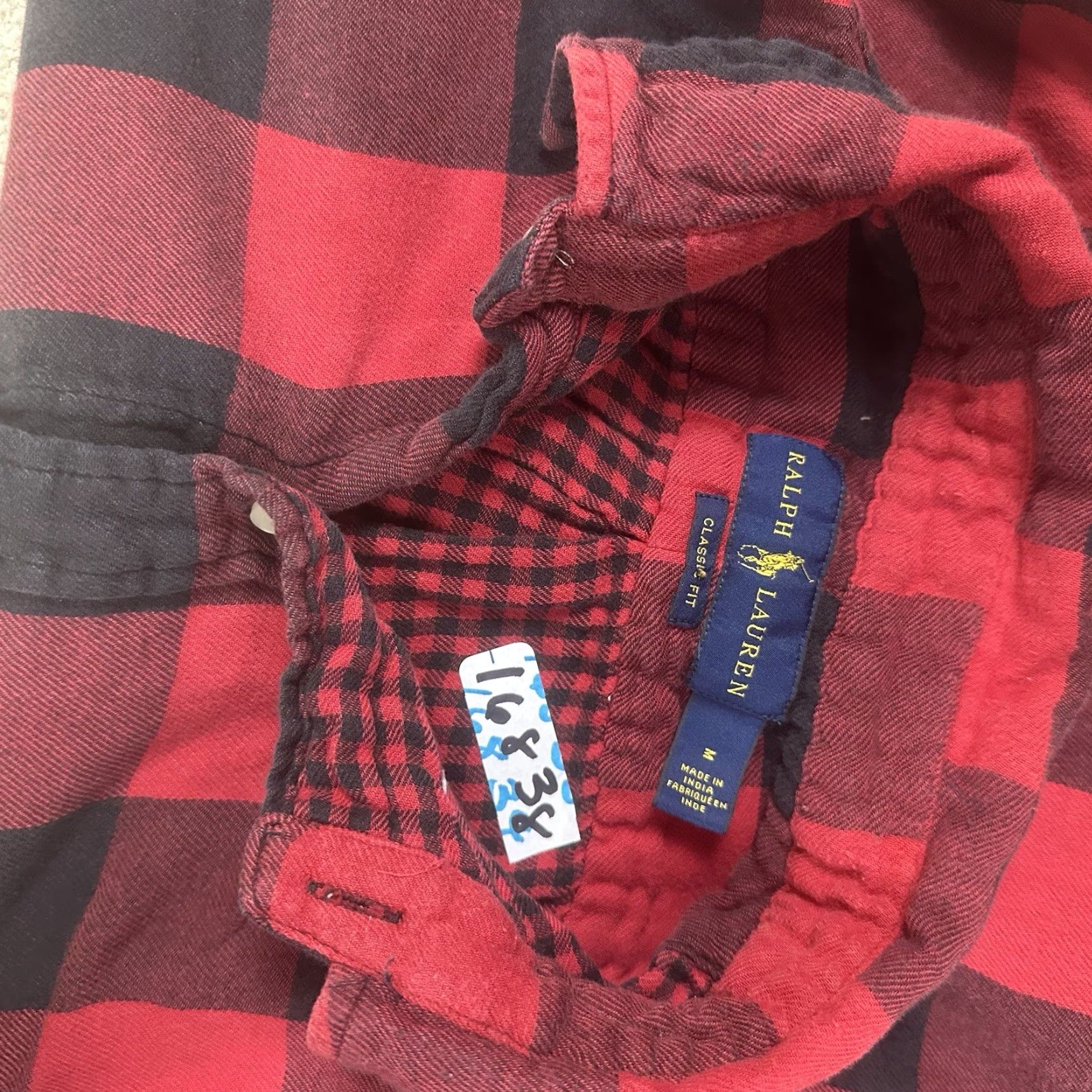 Polo Ralph Lauren Polo Ralph Lauren Shirt Mens Small Red Buffalo Plaid Lumber Jack Flannel Shirt Size US S / EU 44-46 / 1 - 8 Thumbnail