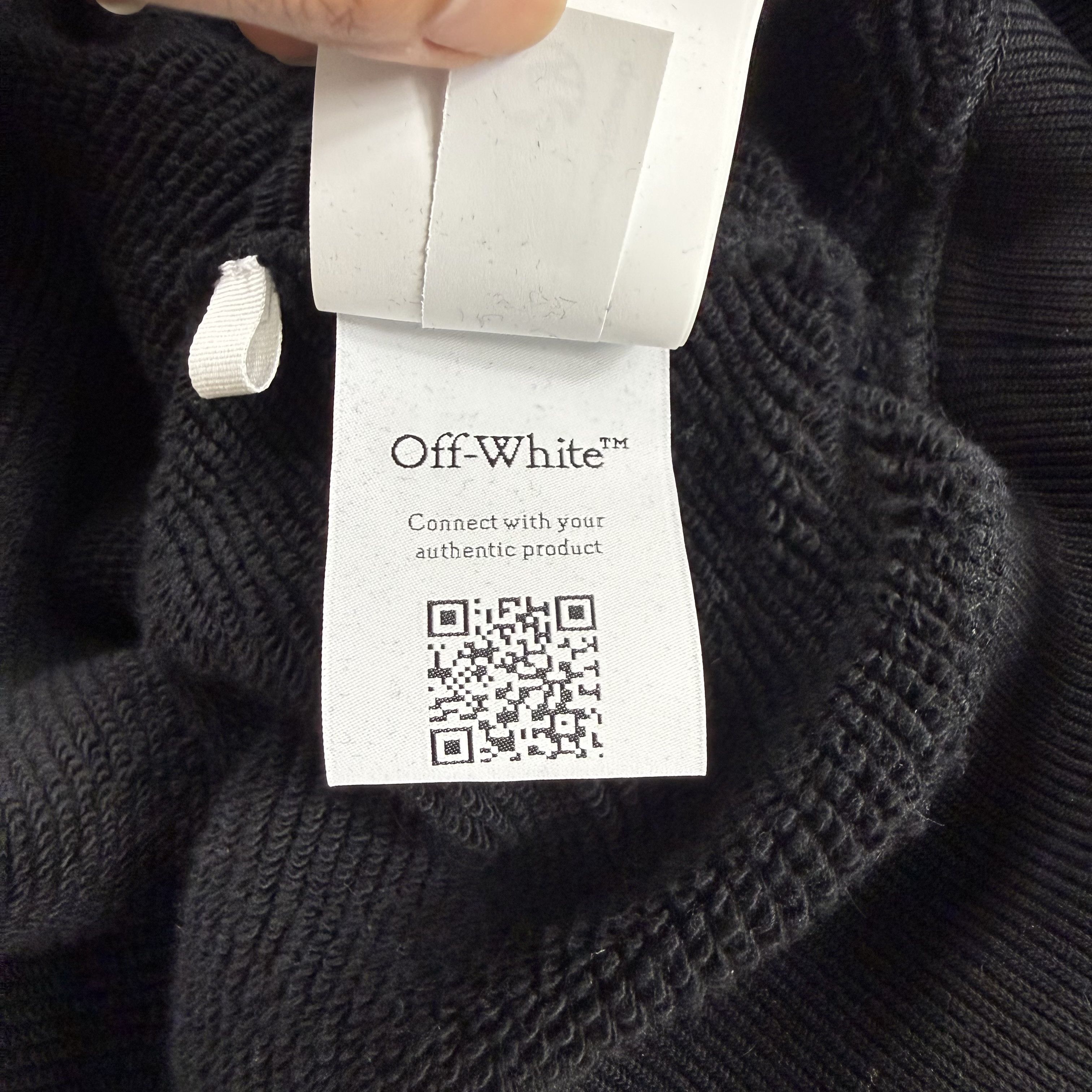 Off-White Off-White Black OFF Logo Organic Cotton Hoodie Mens Large Size US L / EU 52-54 / 3 - 10 Thumbnail