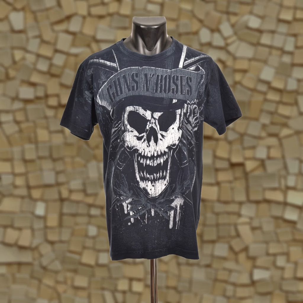 Vintage Promo Stars Guns N' Roses Vintage Overprint T-Shirt Tee Size M Mens Black Shirt Size US M / EU 48-50 / 2 - 1 Thumbnail