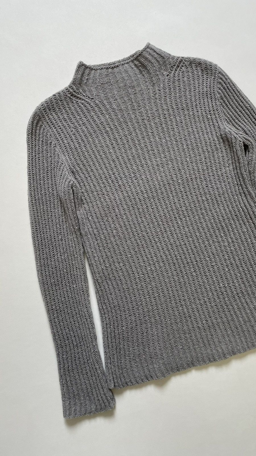 Dries Van Noten A/W 23 ‘Cobweb Weave’ Gray Sweater Size US M / EU 48-50 / 2 - 5 Thumbnail