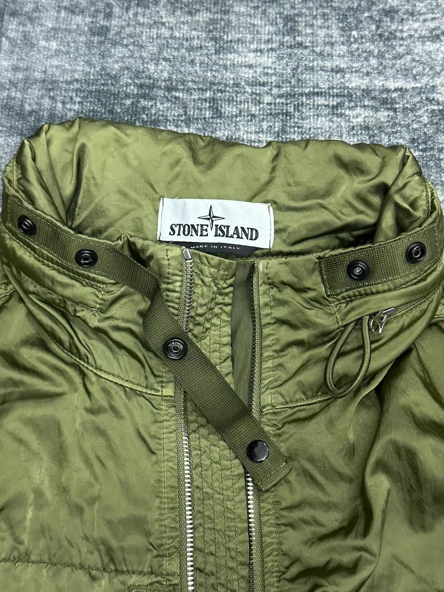 Stone Island Stone Island 21ss Liquid Metal Nylon Green M Tactical Vest Size US M / EU 48-50 / 2 - 4 Thumbnail