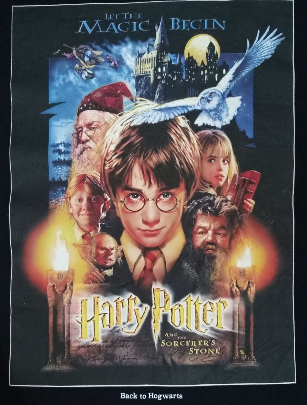 Vintage Harry Potter and the Sorcerer's Stone T-shirt Size US XL / EU 56 / 4 - 14 Thumbnail