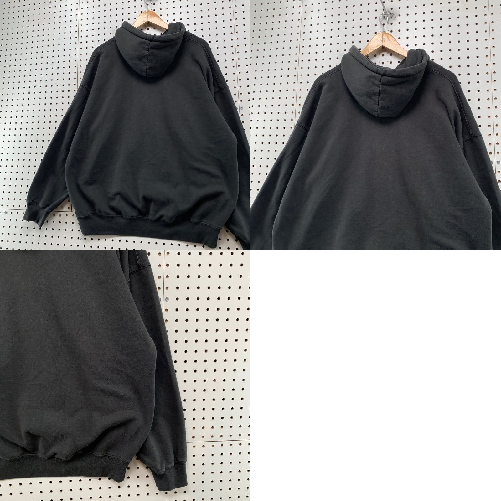 Vintage John Galt London Chelsea Hoodie Sweatshirt Womens Oversized Faded Black Pullover Size ONE SIZE - 9 Thumbnail