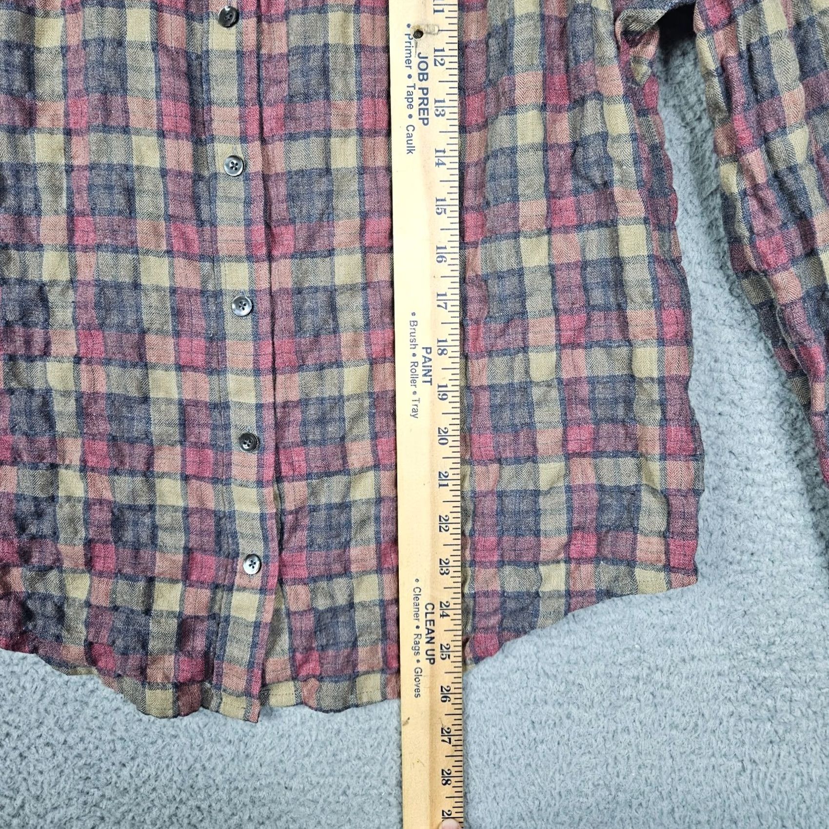 CLOSED Closed Women’s plaid check Button Up Shirt M Casual Multicolor Cotton Polyester Long Sleeve Regular Adults Womens Size M / US 6-8 / IT 42-44 - 4 Thumbnail