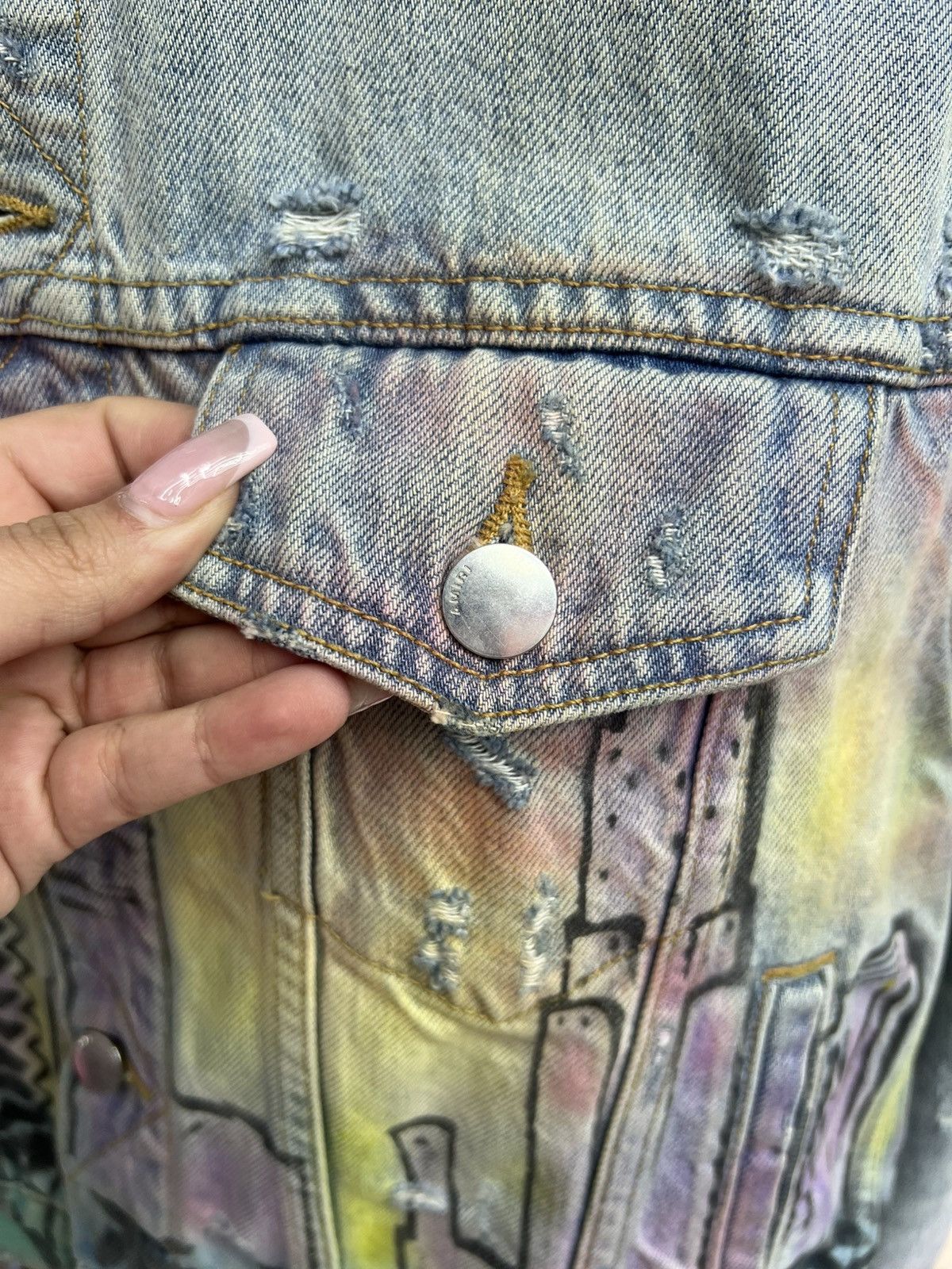 Amiri Amiri Hollywood Jean Jacket Size US S / EU 44-46 / 1 - 10 Thumbnail