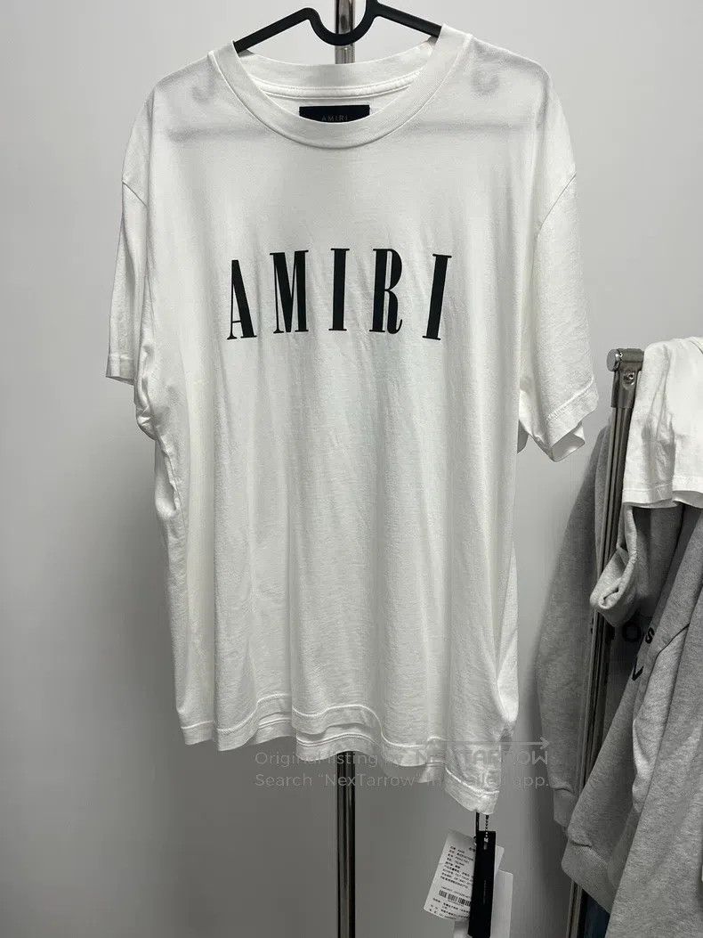 Amiri Amiri Size M White logo logo slogan short sleeve T-shirt Size US M / EU 48-50 / 2 - 1 Thumbnail