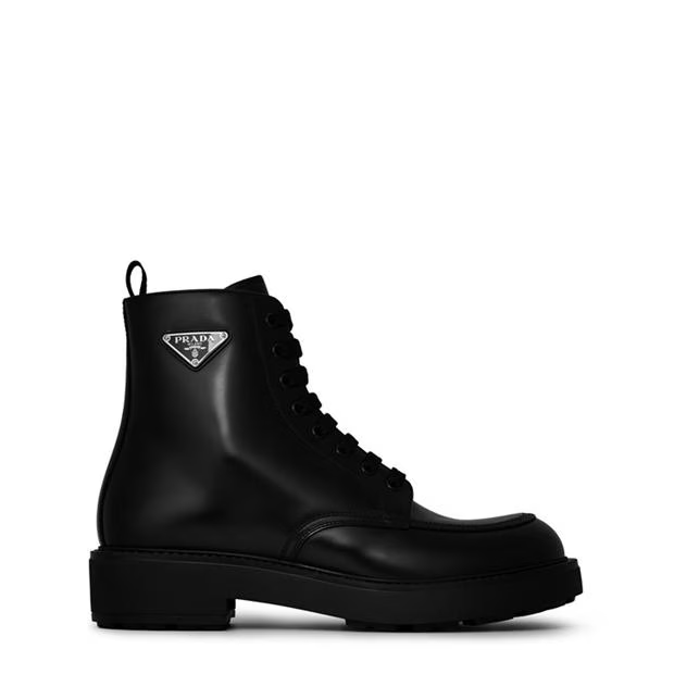 Prada Triangle Logo Boots Size US 10 / EU 43 - 1 Thumbnail