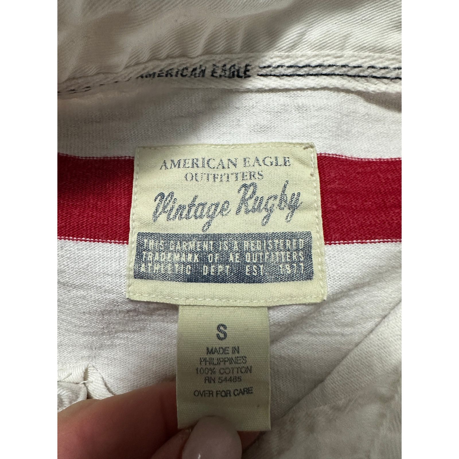 American Eagle Outfitters American Eagle red striped rugby shirt size S Size US S / EU 44-46 / 1 - 4 Thumbnail