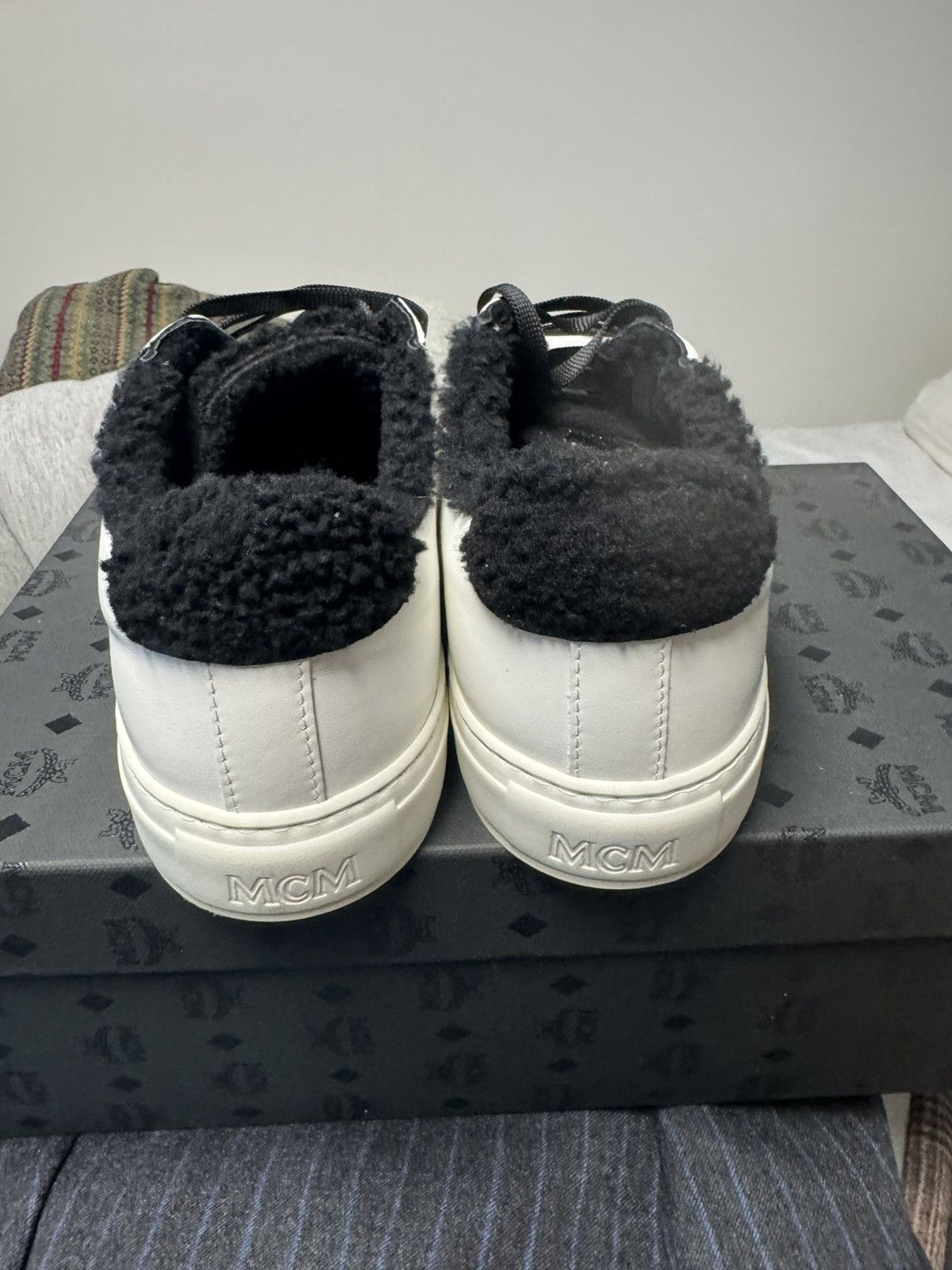 MCM White mcm sneaker brand new with dust bag Size US 12 / EU 45 - 4 Thumbnail