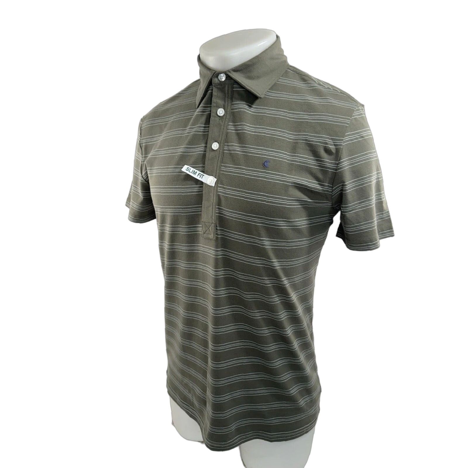 Vintage Criquet Austin - NEW w TAG - Slim Fit Striped Embroidered Logo Golf Polo S Shirt Size US S / EU 44-46 / 1 - 1 Thumbnail
