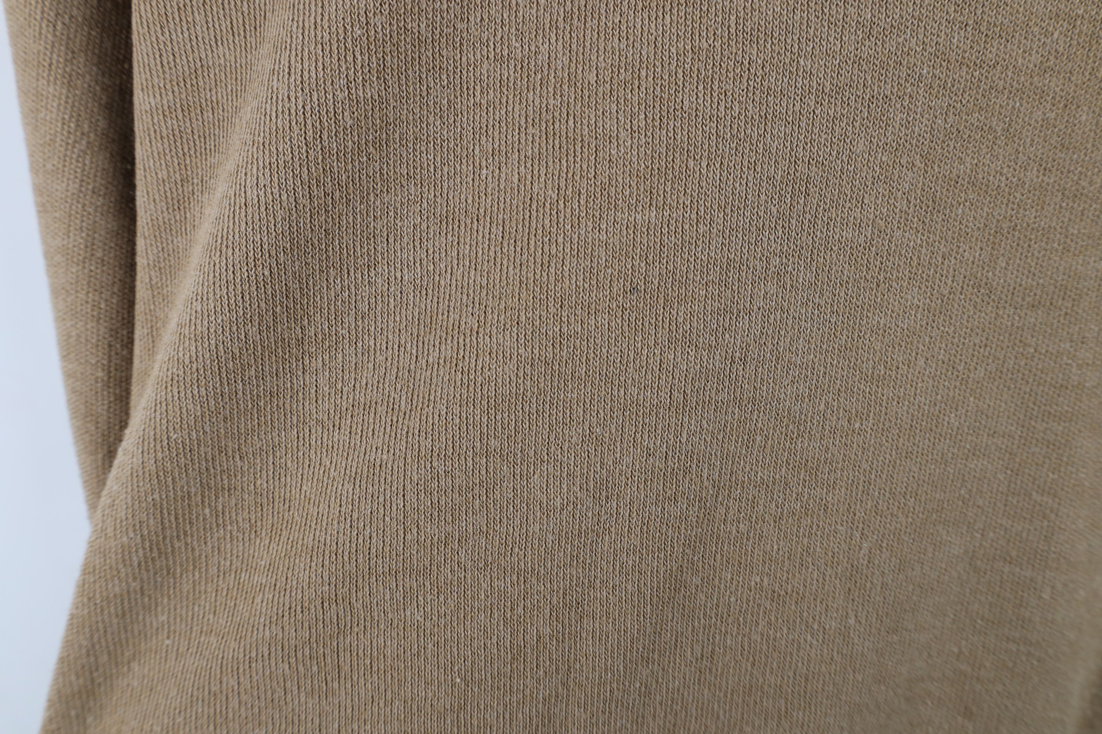 Vintage Vintage 70s Streetwear Blank Knit V-Neck Sweater Beige USA Size US S / EU 44-46 / 1 - 8 Thumbnail