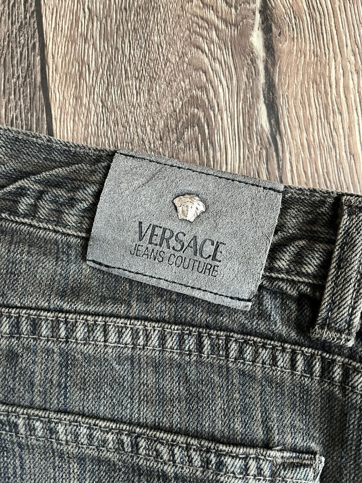 Versace × Versace Jeans Couture Made In Italy Vintage Versace Jeans Couture Striped Denim Size US 34 / EU 50 - 14 Thumbnail
