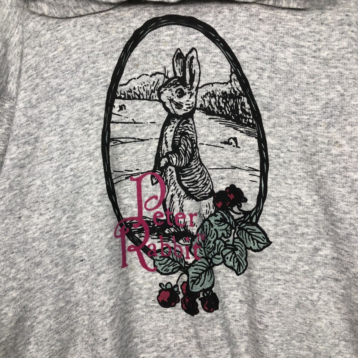 Japanese Brand 📌Hoodie Pull Over Cartoon Beatrix Potter Peter Rabbit Logo Size US M / EU 48-50 / 2 - 10 Thumbnail