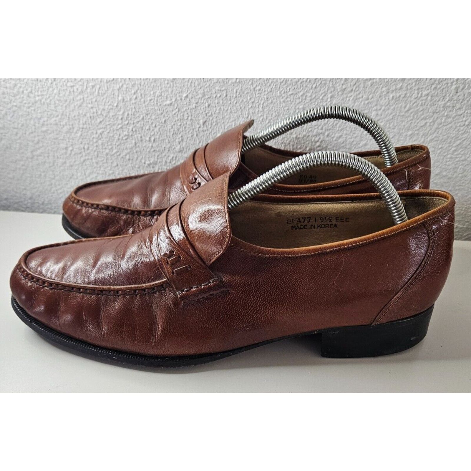 Other Jarman Men's Shelter Leather Loafers Brown Size 9.5 Size US 9.5 / EU 42-43 - 4 Thumbnail
