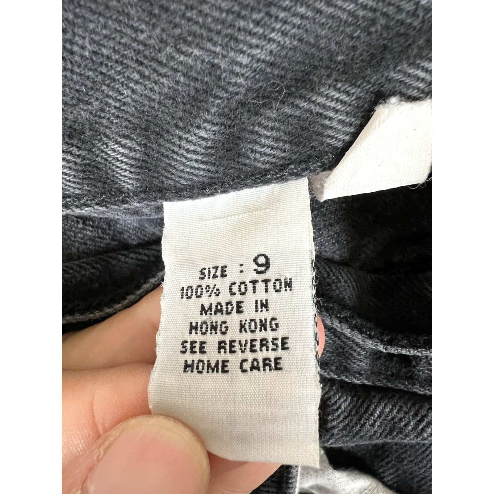 Anchor Blue VINTAGE Anchor Blue Black Denim Jeans Women’s Size 9 Mom High Waisted Tapered 90s Grunge USA Mens? Girls? Wait. Size 30" / US 8 / IT 44 - 3 Thumbnail