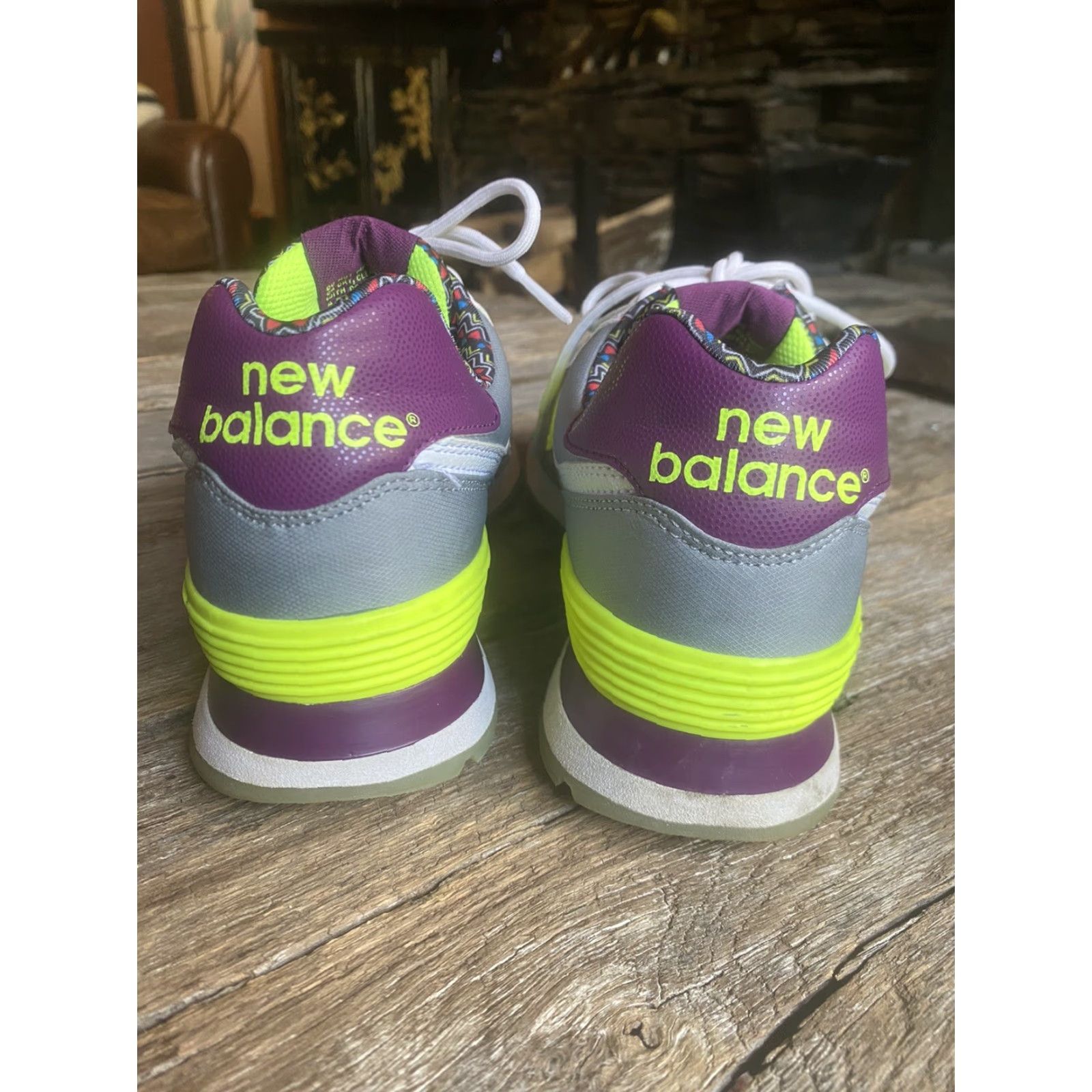 New Balance Womens New Balance 574 Street Beat Gray Voltage Violet US-8.5 UK-6.5 EU-40 Run Sneaker, Pre-owned Size US 7 / IT 37 - 5 Thumbnail