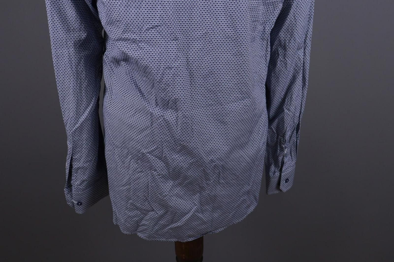 Eton Eton Blue Luxury Printed Button Down Shirt Made to Measure Size US M / EU 48-50 / 2 - 12 Thumbnail