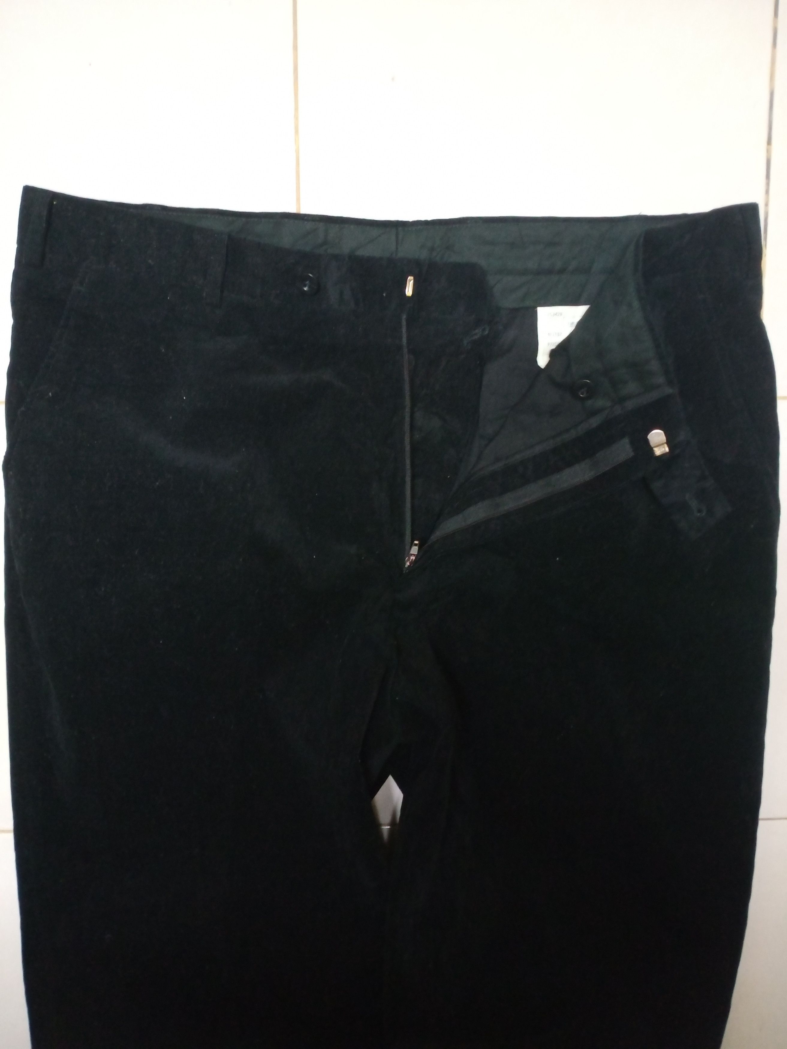 Ermenegildo Zegna Ermenegildo Zegna Soft Corduroy Black Pants Size US 37 - 4 Thumbnail