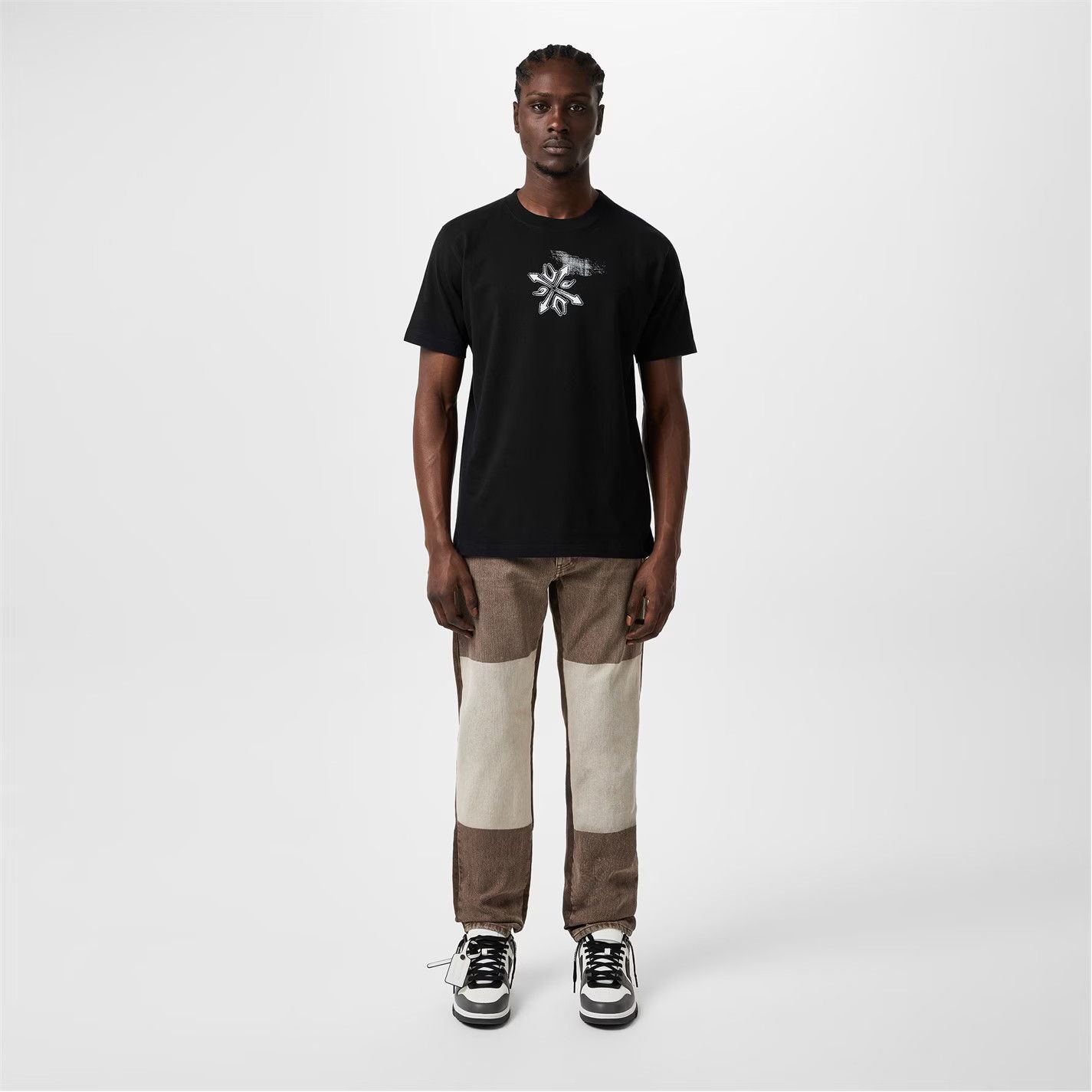 Off-White o1g2r1mq0226 Slim S/S Graphic T-Shirt In Black Size US XXS / EU 40 - 4 Thumbnail