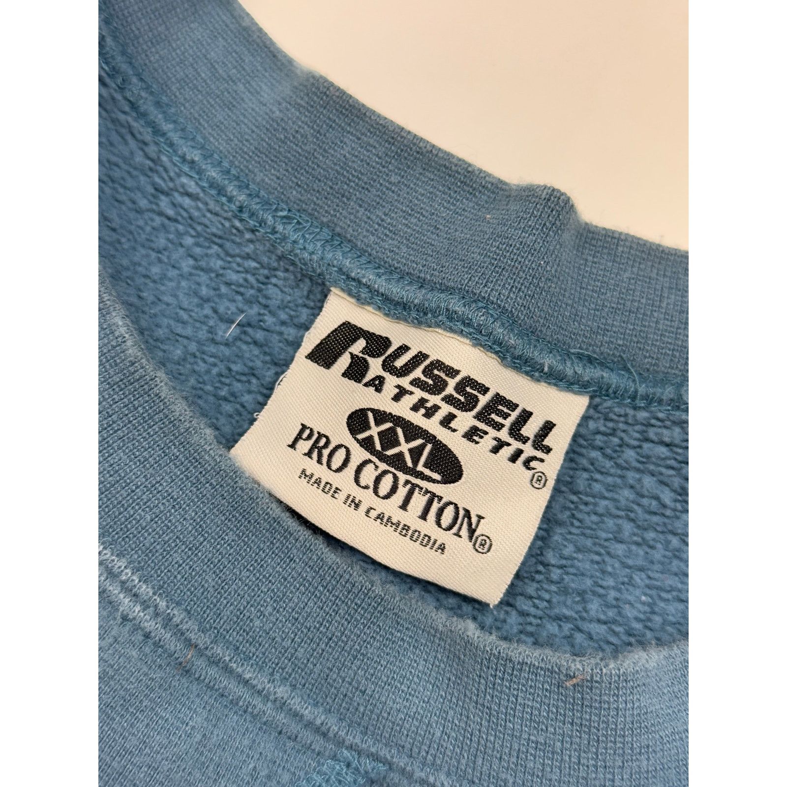 Vintage Russell Athletic Boxy Fit Blank Crewneck Sweatshirt XXL Size US XXL / EU 58 / 5 - 3 Thumbnail