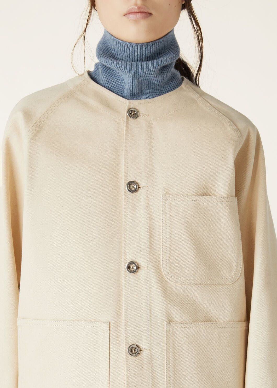 Loro Piana o1srvl11e0825 FAO4199 Carolyn Jacket in Beige Size S / US 4 / IT 40 - 3 Thumbnail