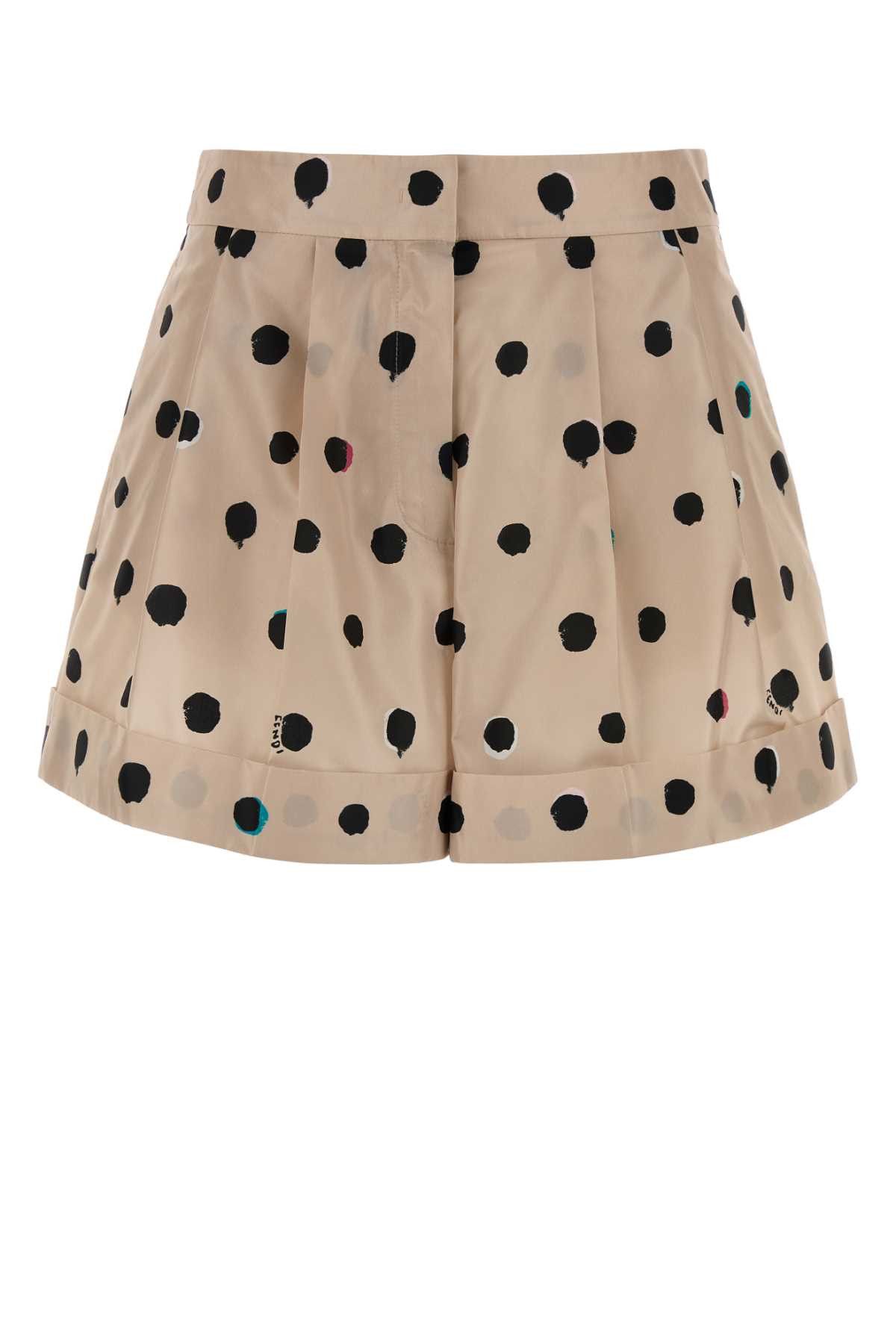 Fendi Printed Taffeta Shorts Size 26" / US 2 / IT 38 - 1 Thumbnail