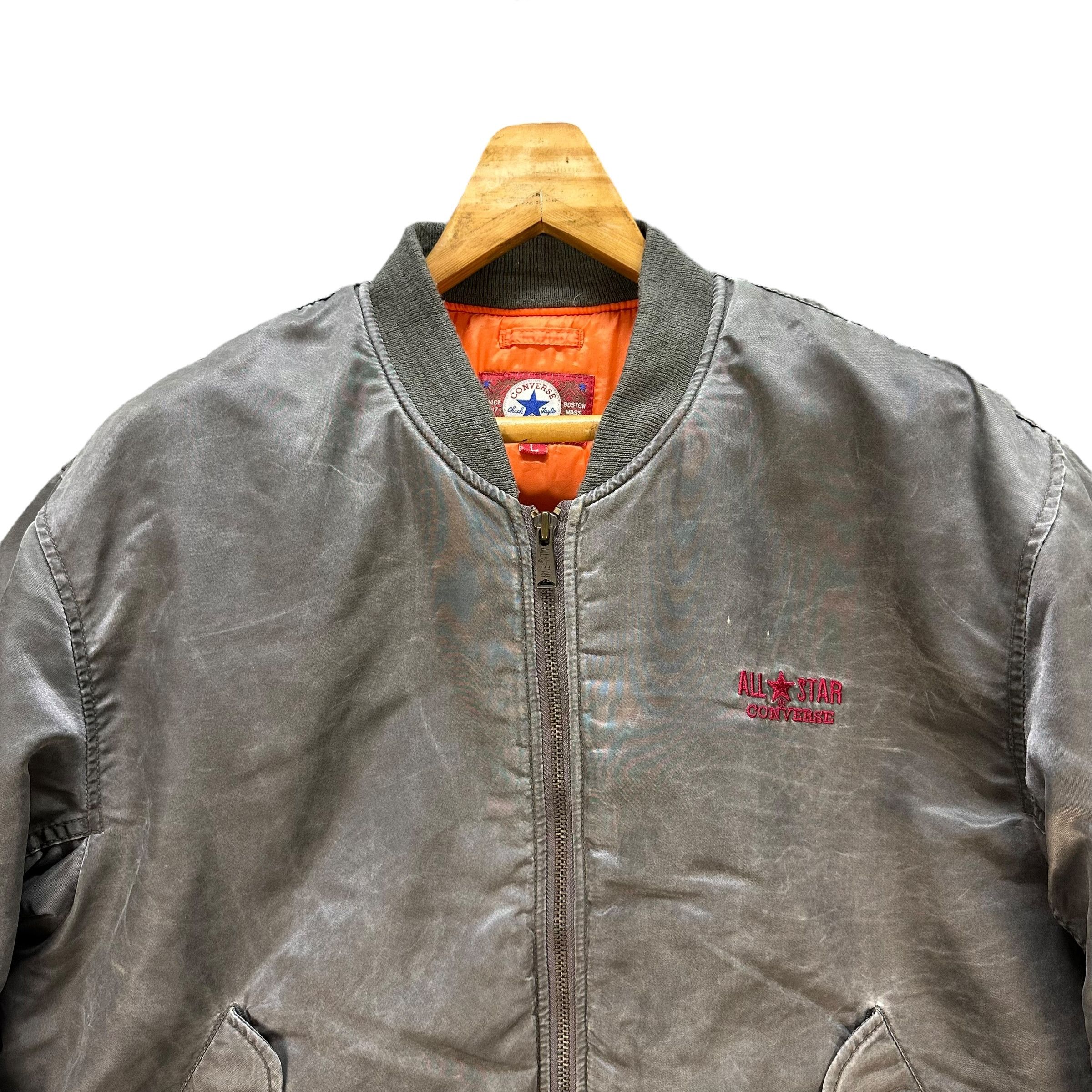 Converse Vintage 90's CONVERSE ALL STAR Bomber Jacket #A50-1175 Size US L / EU 52-54 / 3 - 2 Thumbnail