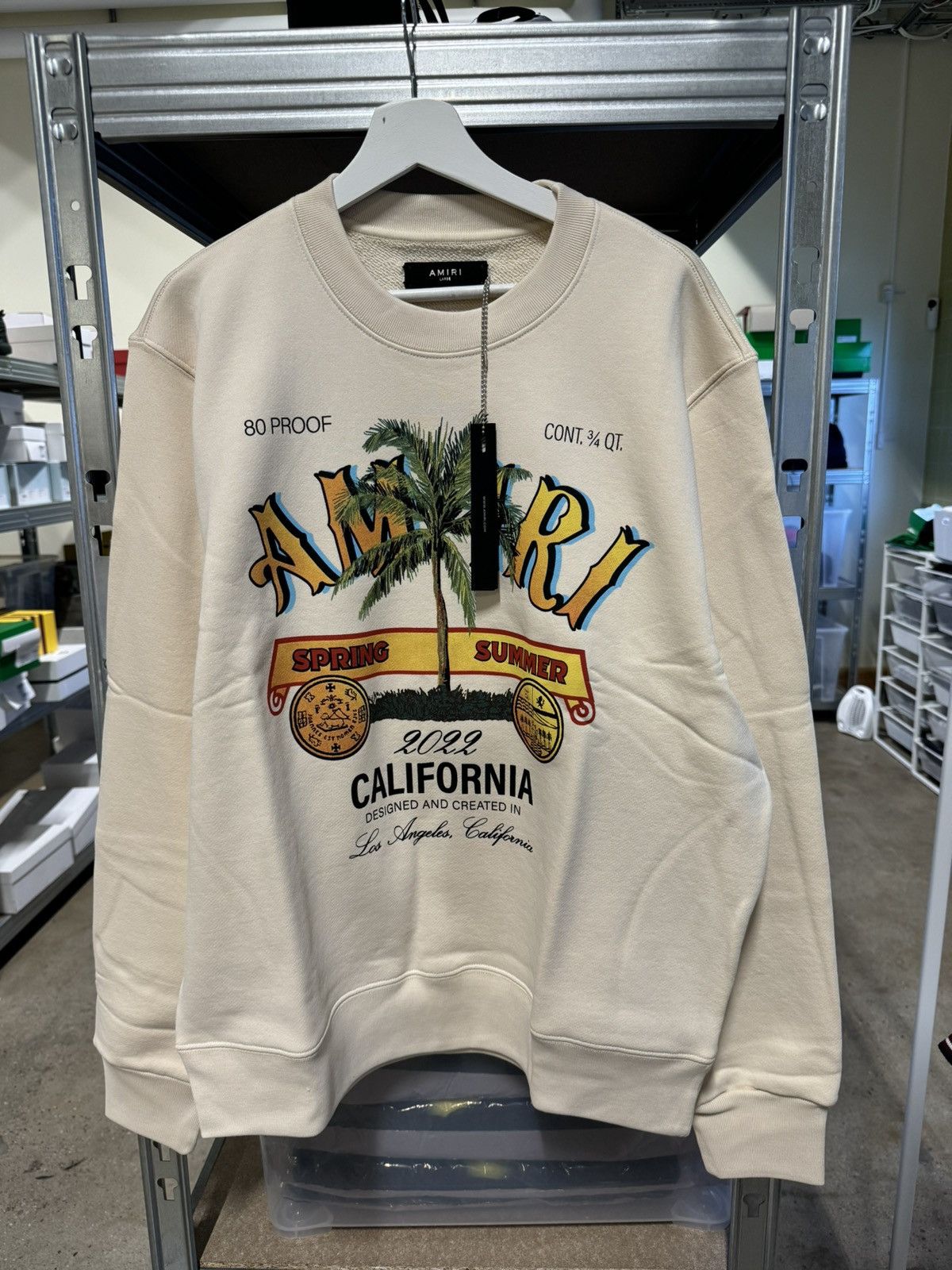 Amiri Amiri Logo Sweatshirt NEW 900$ Size US XL / EU 56 / 4 - 1 Thumbnail