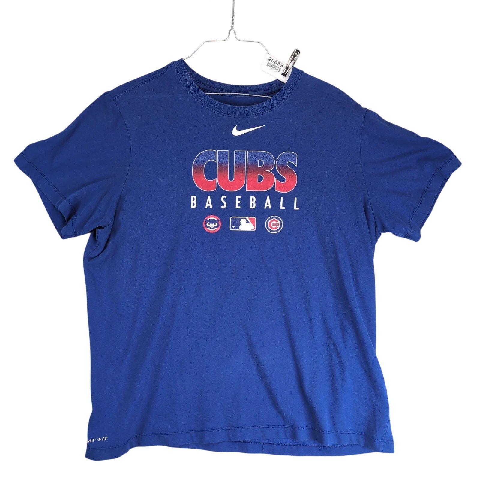 Nike Nike Chicago Cubs Baseball Men's XL Graphic T-Shirt Dri-Fit Size US XL / EU 56 / 4 - 1 Thumbnail