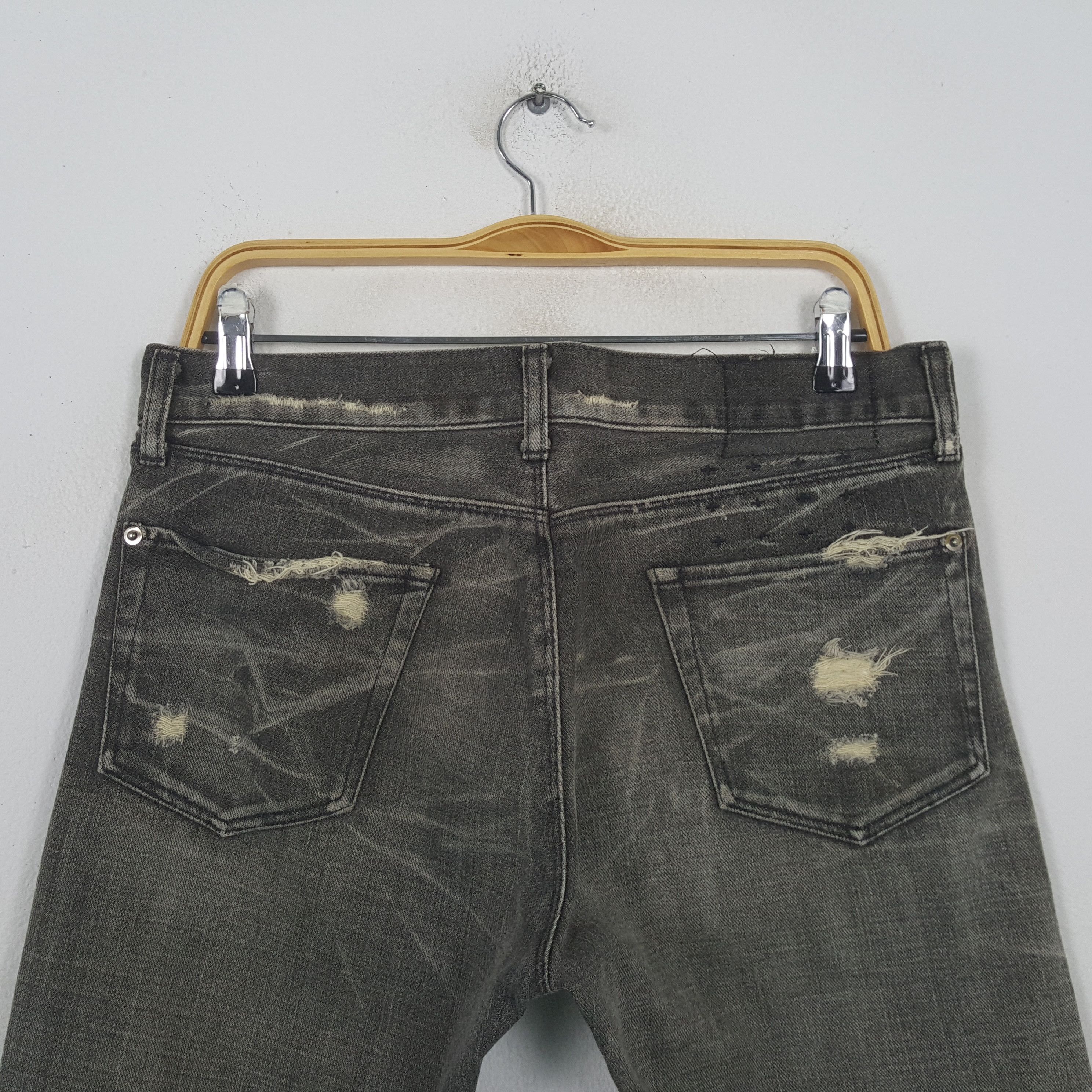 Ksubi Vintage Ksubi Fashion Designer Brand Distressed Jeans RR12 Size US 33 - 5 Thumbnail