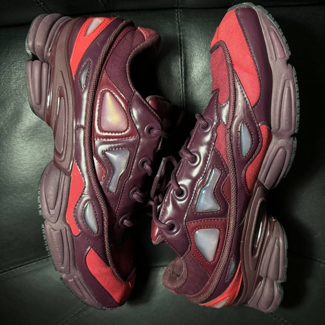 Adidas × Raf Simons Adidas Raf Simons Ozweego Burgundy Size US 11 / EU 44 - 4 Thumbnail