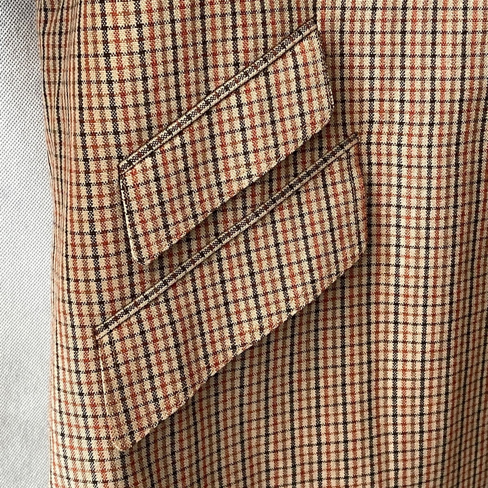 NEWYORKINDUSTRIE New York Industrie Plaid Wool Rain Topcoat Sz IT 50 US 40 Size US M / EU 48-50 / 2 - 7 Thumbnail