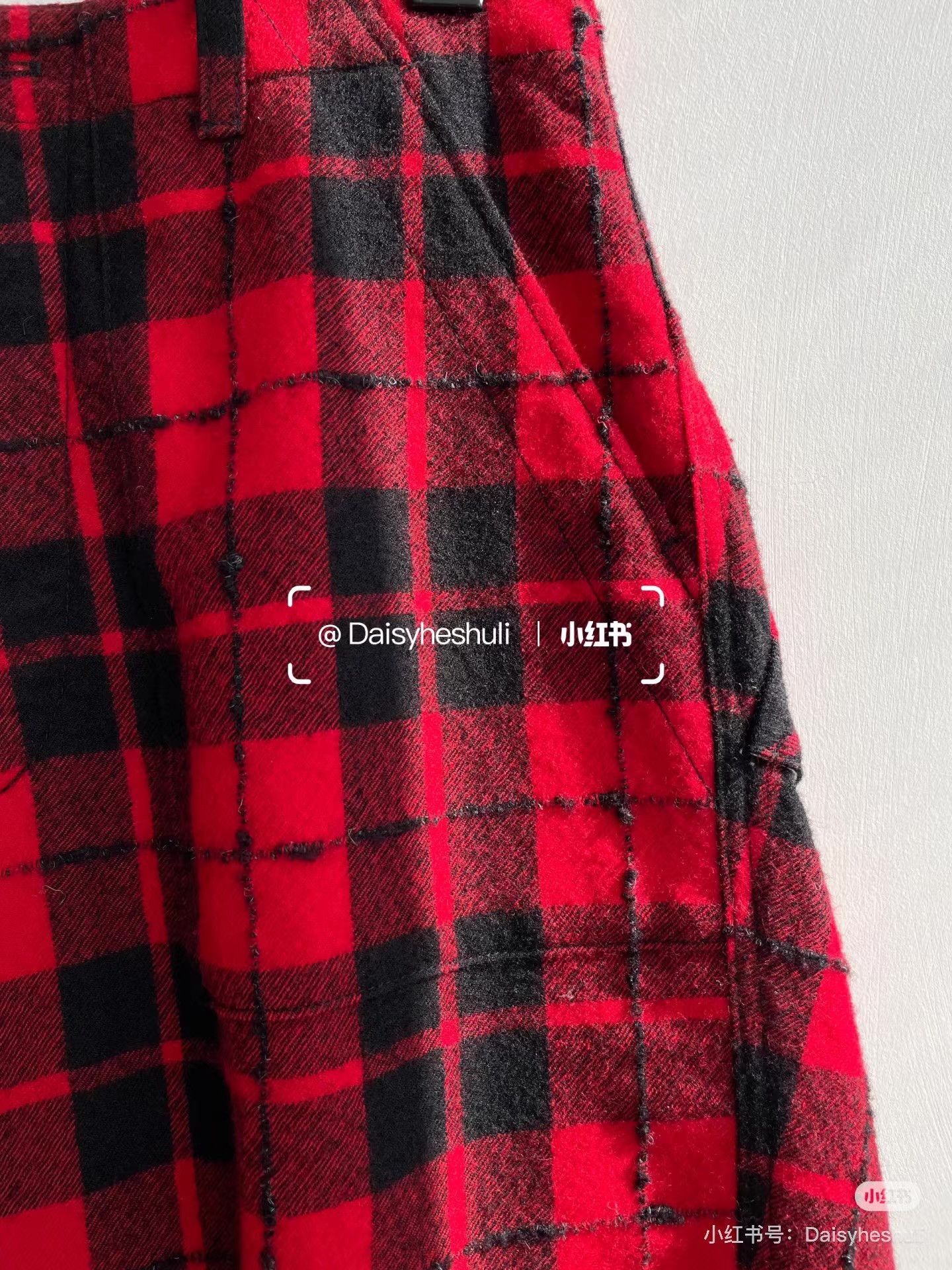 Comme des Garcons Comme des Garçons CDG Tricot Plaid Midi Skirt Ｑ24 Size 38" / US 16 / IT 52 - 3 Thumbnail