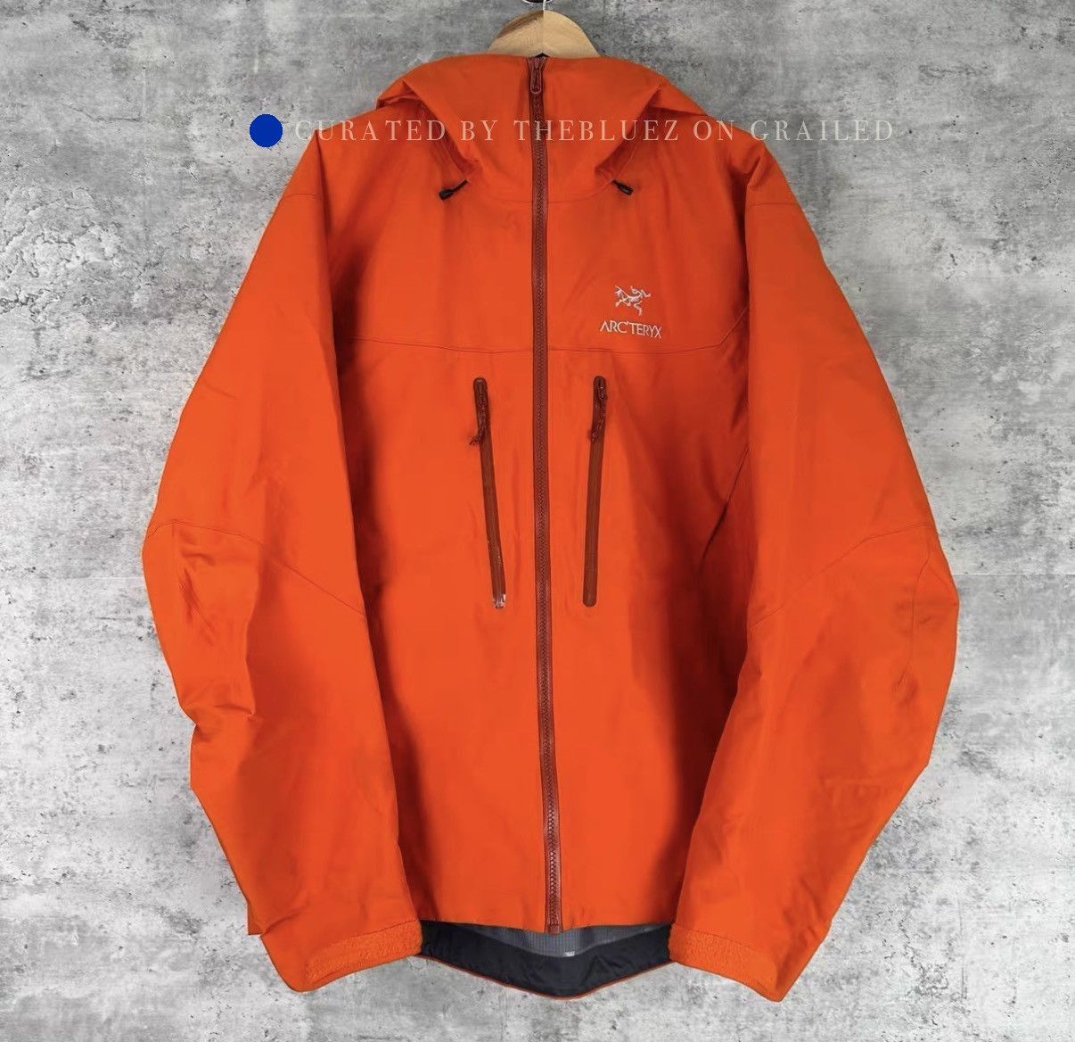 Arc'teryx Orange Hooded Zip-Up Jacket Size L Size US L / EU 52-54 / 3 - 1 Thumbnail