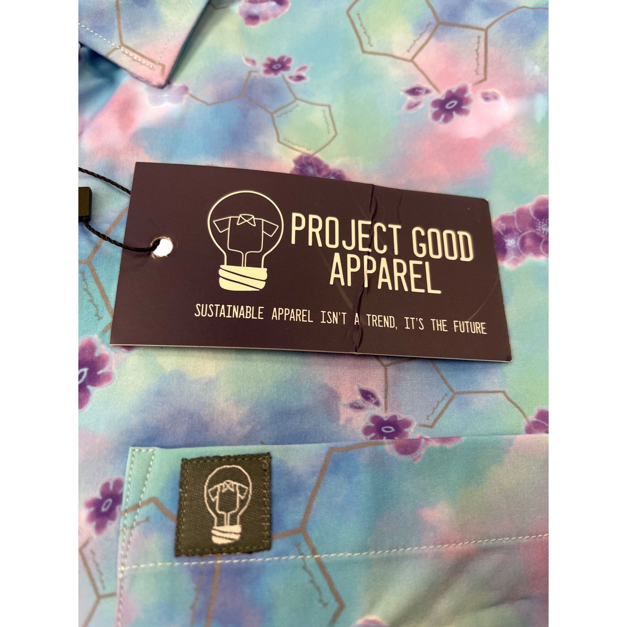 Other Project Good Apparel mens blue pink short sleeve buttondown Size US S / EU 44-46 / 1 - 4 Thumbnail