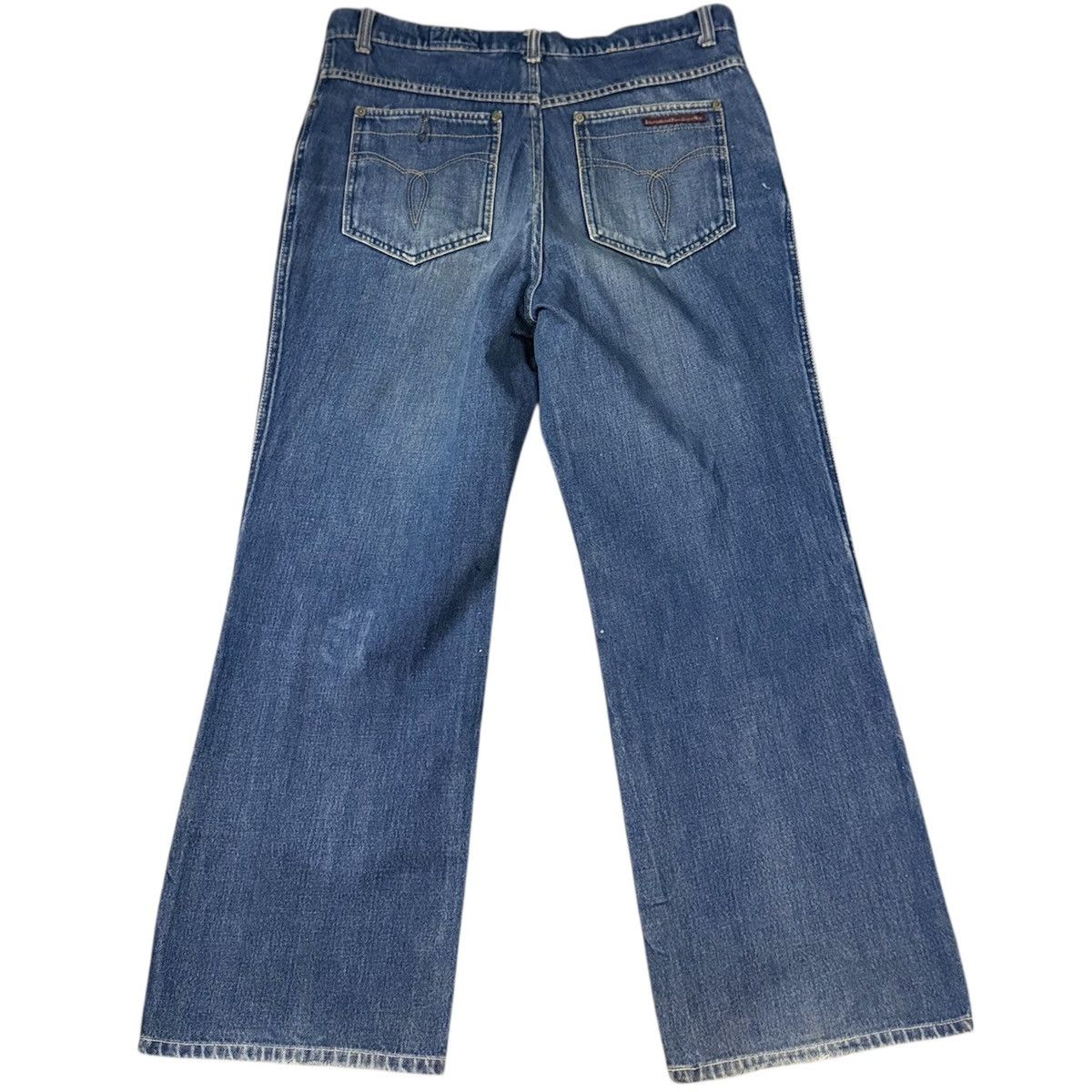 🔥🇯🇵 Vintage Baggy Flared Japanese Early 90s Teijin Wow Denim