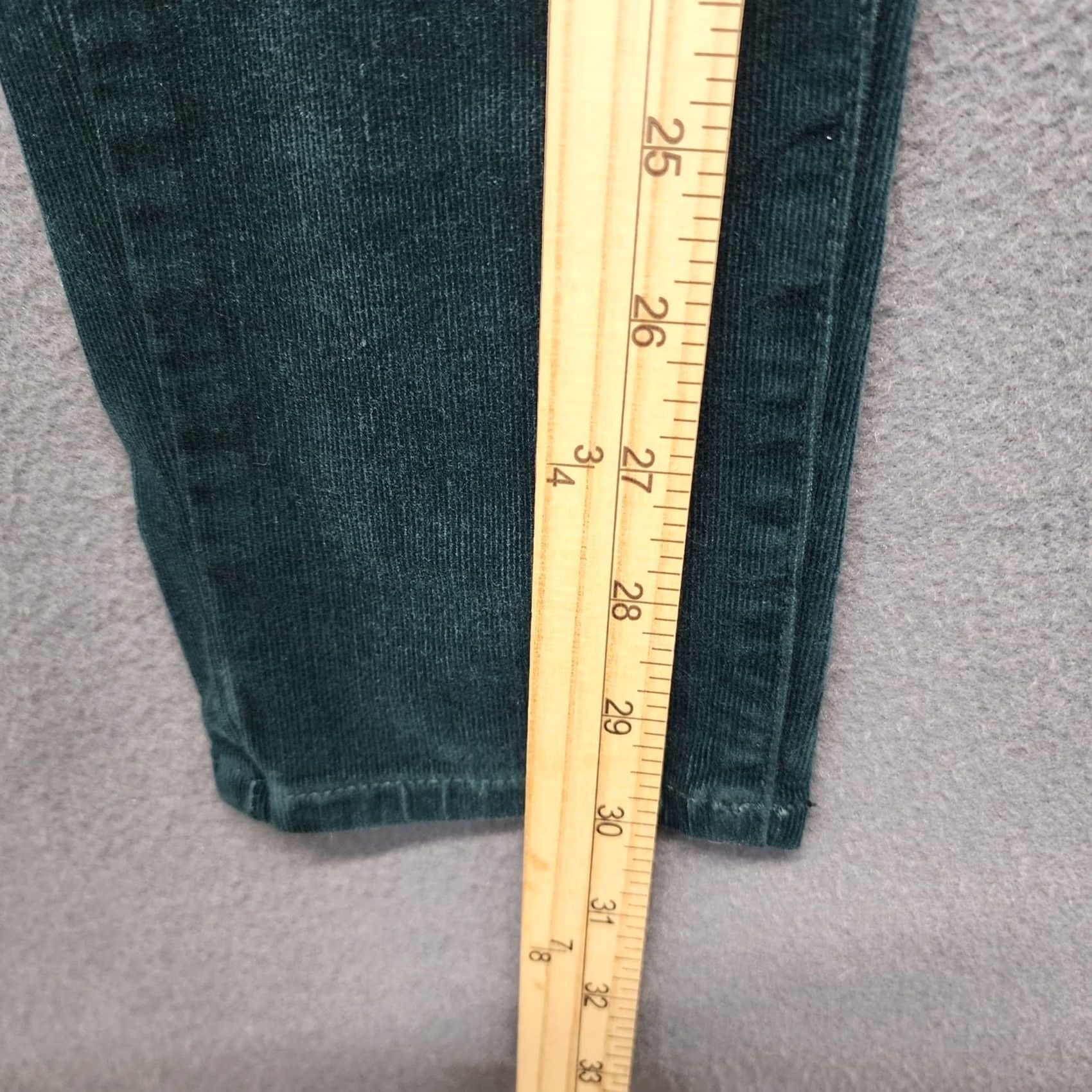 American Eagle Outfitters VINTAGE American Eagle Corduroy Pants Womens 8 Long Green Super Stretch Hi Rise Jegging Mens? Size 30" / US 8 / IT 44 - 7 Thumbnail