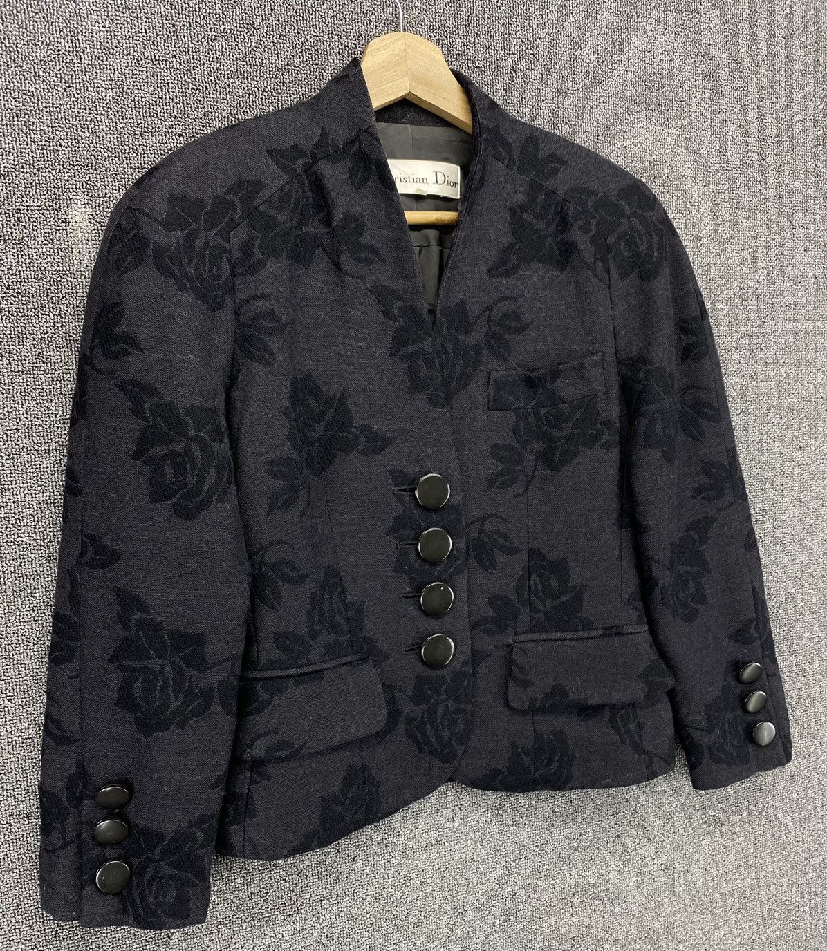 Christian Dior Monsieur × Vintage Vintage Christian Dior Rare Design Wool Cardigan Jacket Size S / US 4 / IT 40 - 2 Thumbnail