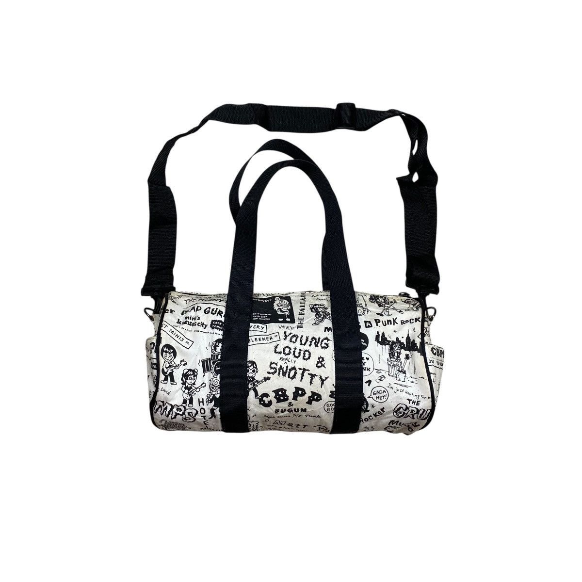 Hysteric Glamour Matt Ny Punk Allover Duffle Sling Bag, Men's