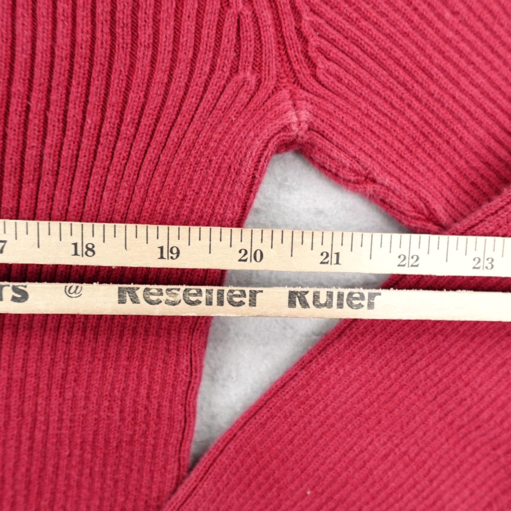 Ralph Lauren VINTAGE Ralph Lauren Sweater Womens Medium Red Polo Jeans Co Ribbed Turtleneck Size M / US 6-8 / IT 42-44 - 5 Thumbnail